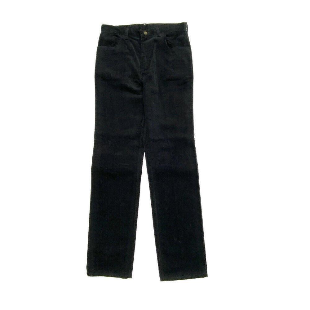 Wrangler Straight Leg Women's‎ size 32 Long Black Corduroy Pants